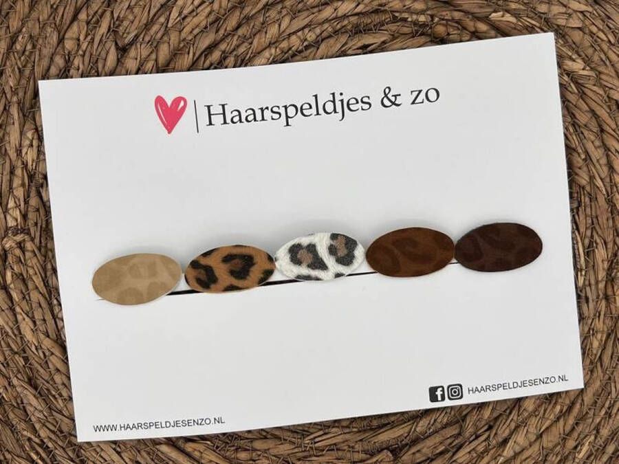 Haarspeldjes & zo Haarspeldje antislip baby's kinderen meisjes setje 10 mix imitatieleer