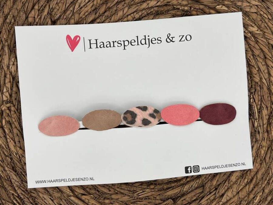 Haarspeldjes & zo Haarspeldje antislip baby's kinderen meisjes setje 11 mix imitatieleer