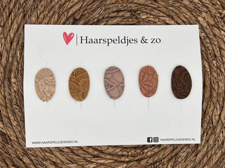 Haarspeldjes & zo Haarspeldje antislip baby's kinderen meisjes setje 24 mix imitatieleer