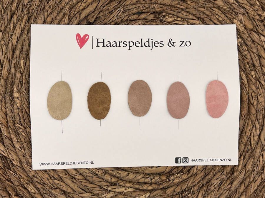 Haarspeldjes & zo Haarspeldje antislip baby's kinderen meisjes setje 25 mix imitatieleer