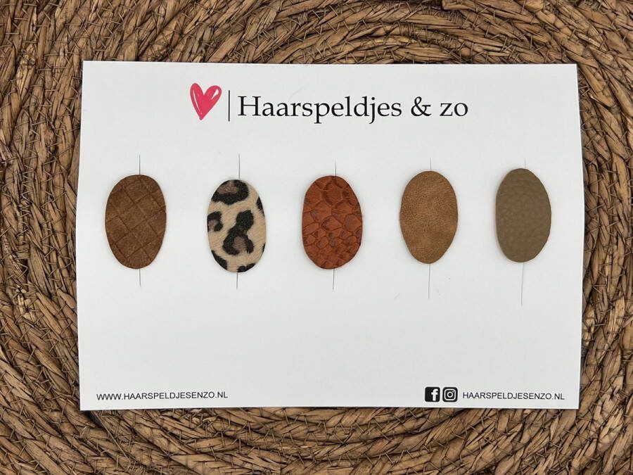 Haarspeldjes & zo Haarspeldje antislip baby's kinderen meisjes setje 28 mix imitatieleer