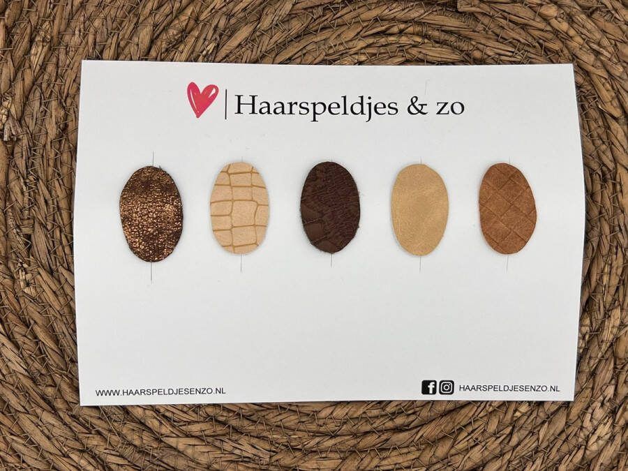 Haarspeldjes & zo Haarspeldje antislip baby's kinderen meisjes setje 30 mix imitatieleer