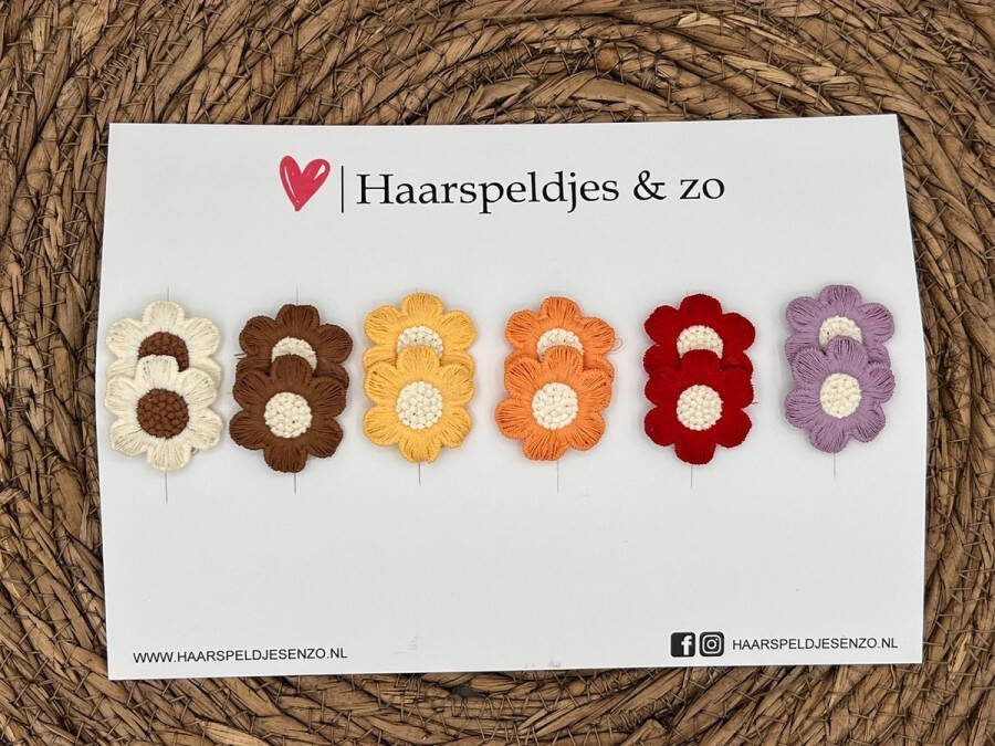Haarspeldjes & zo Haarspeldje antislip baby's kinderen meisjes setje 45 mix bloemetjes