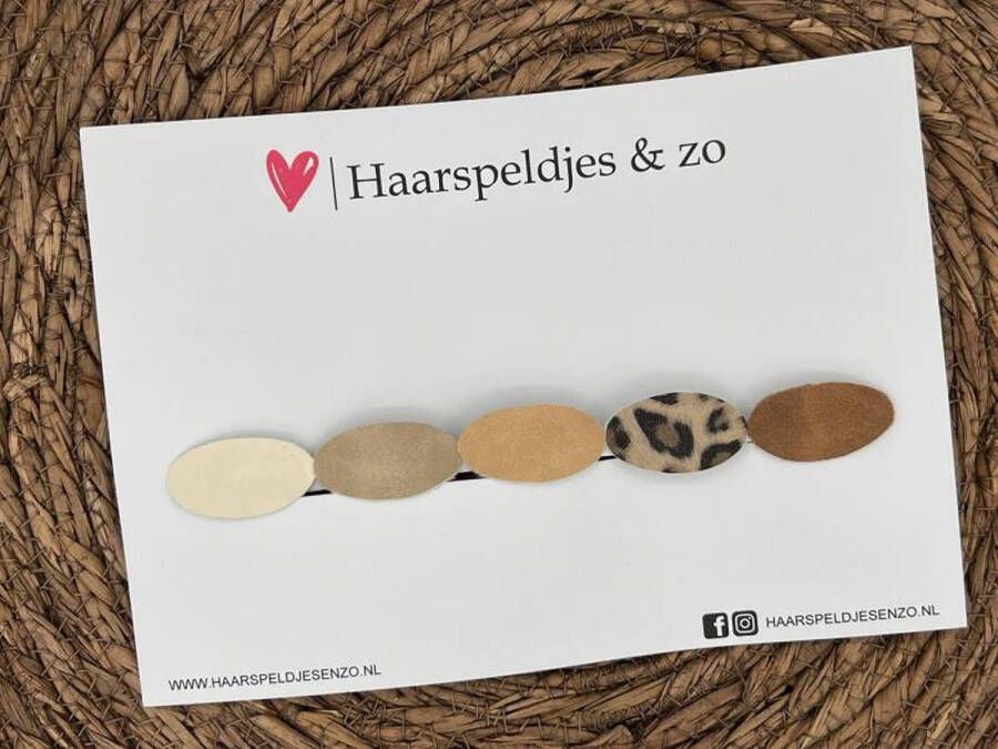 Haarspeldjes & zo Haarspeldje antislip baby's kinderen meisjes setje 9 mix imitatieleer