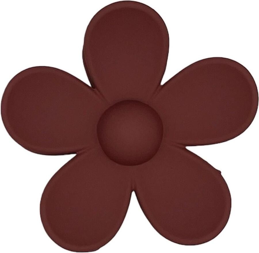 Haarspeldjes & zo Haarklem haarklauw bloem flower aubergine