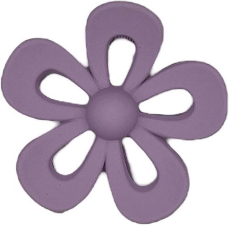 Haarspeldjes & zo Haarklem haarklauw open bloem flower lila