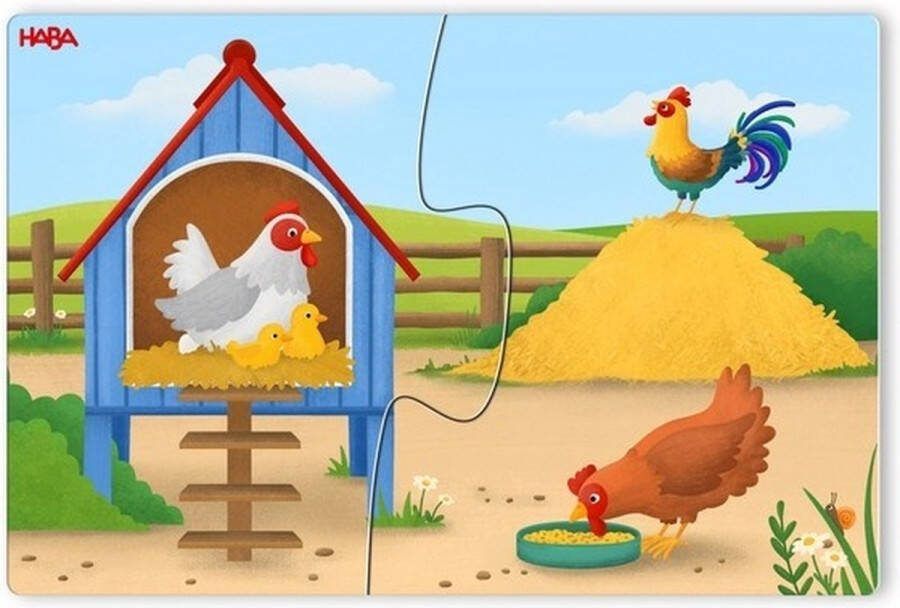 Haba 10 puzzels Op de boerderij