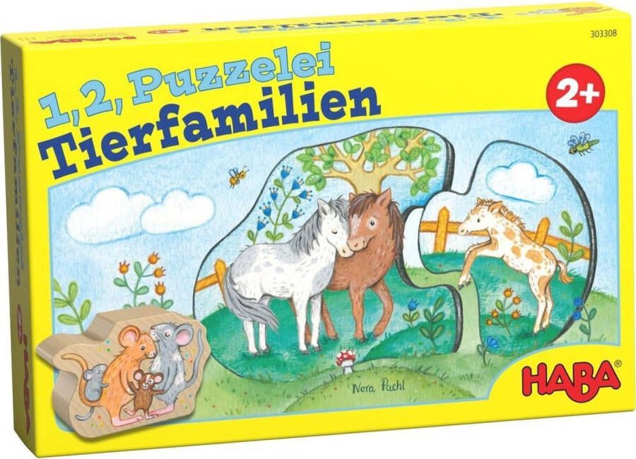 Haba 6 Eerste Puzzels Dierenkinderen 7-delig De