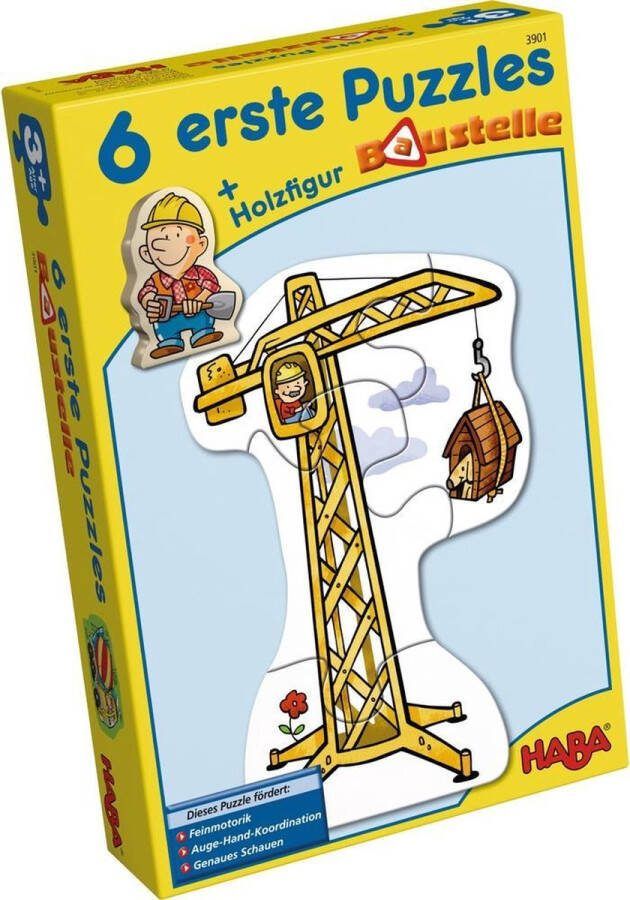 Haba 6 erste Puzzle Baustelle (Duits) = Frans 3941