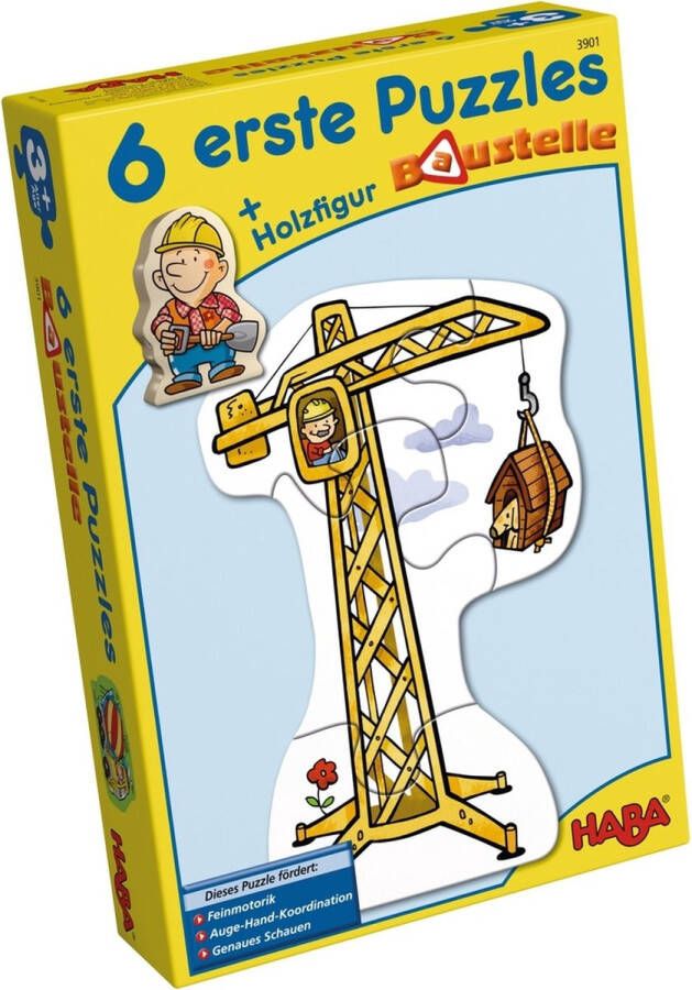 Haba 6 erste Puzzle Baustelle (Duits) = Frans 3941