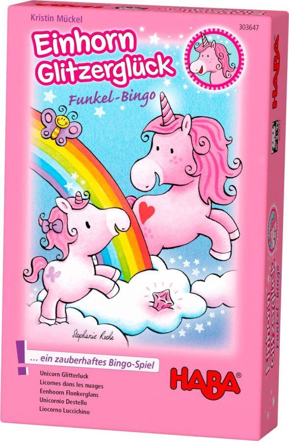 Haba Bingospel Einhorn Glitzerglück Funkel-bingo (du)