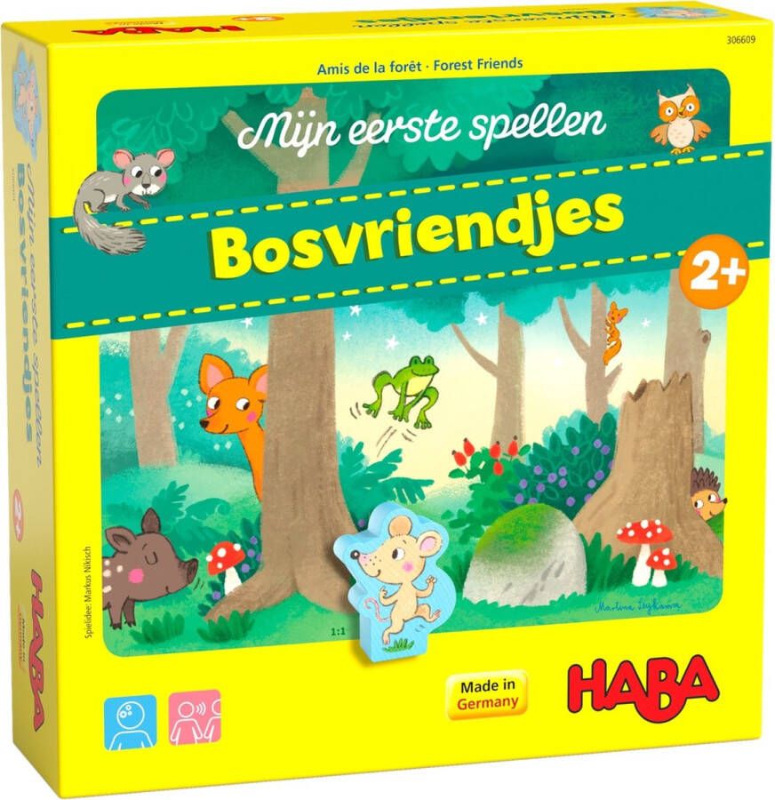 Haba kinderspel Mijn eerste spellen Bosvriendjes 2+