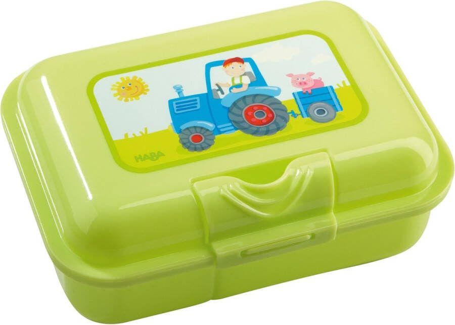 Haba Broodtrommel Tractor 18 X 12 X 6 Cm Groen