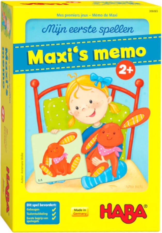 Haba denkspel Mijn eerste spellen Maxi&apos;s memo junior (NL)