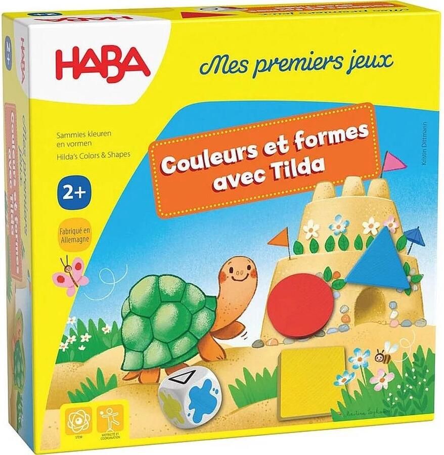 Haba !!! Jeu Mes premiers jeux Couleurs et formes avec Tilda (Frans) = Duits 1307043001 Nederlands 1307043004