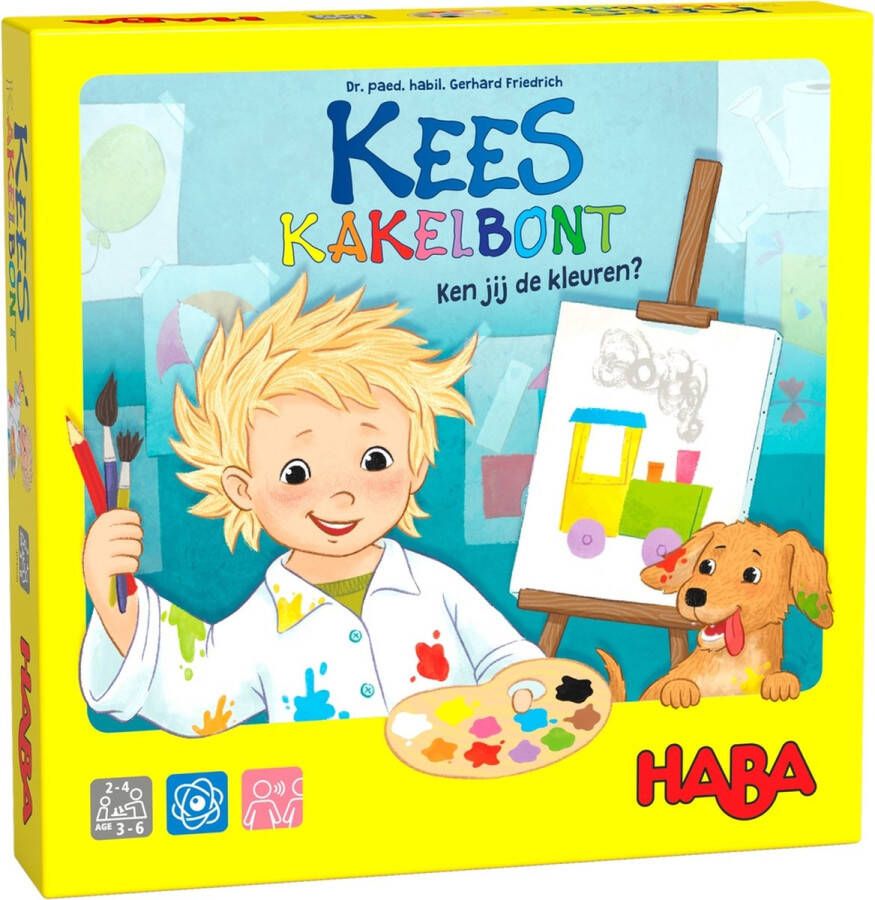 Haba bordspel Kees Kakelbont Ken jij de kleuren? 3+