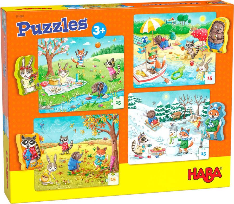 Haba kinderlegpuzzel de seizoenen 8-delig