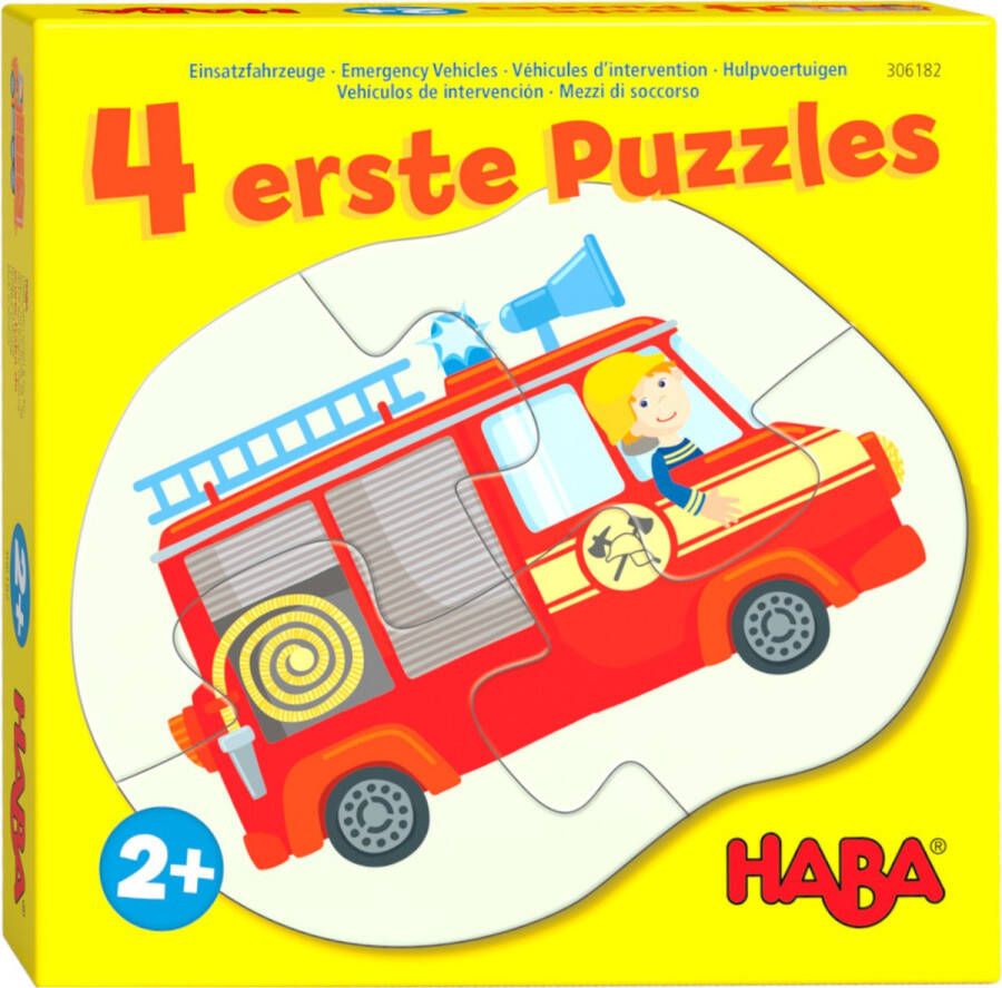 Haba Legpuzzel 4 Eerste Puzzels Hulpvoertuigen Junior Karton