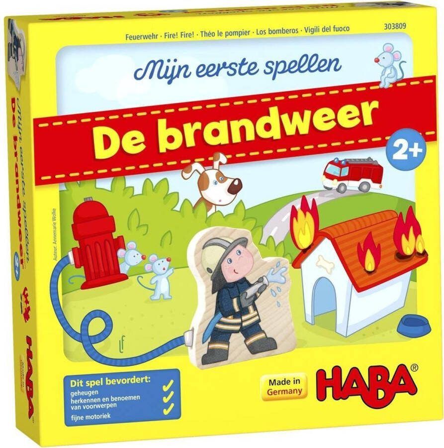 Haba Memo spel Mijn eerste spellen De brandweer