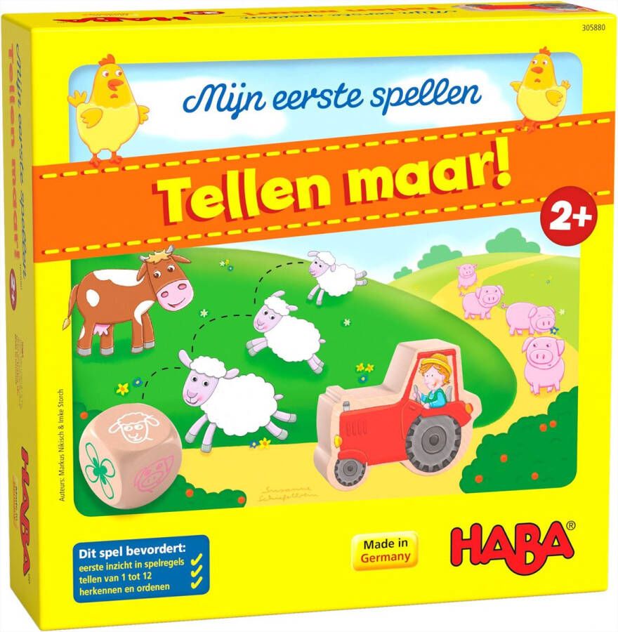 Haba spel Mijn eerste spellen Tellen maar NL karton 33-delig