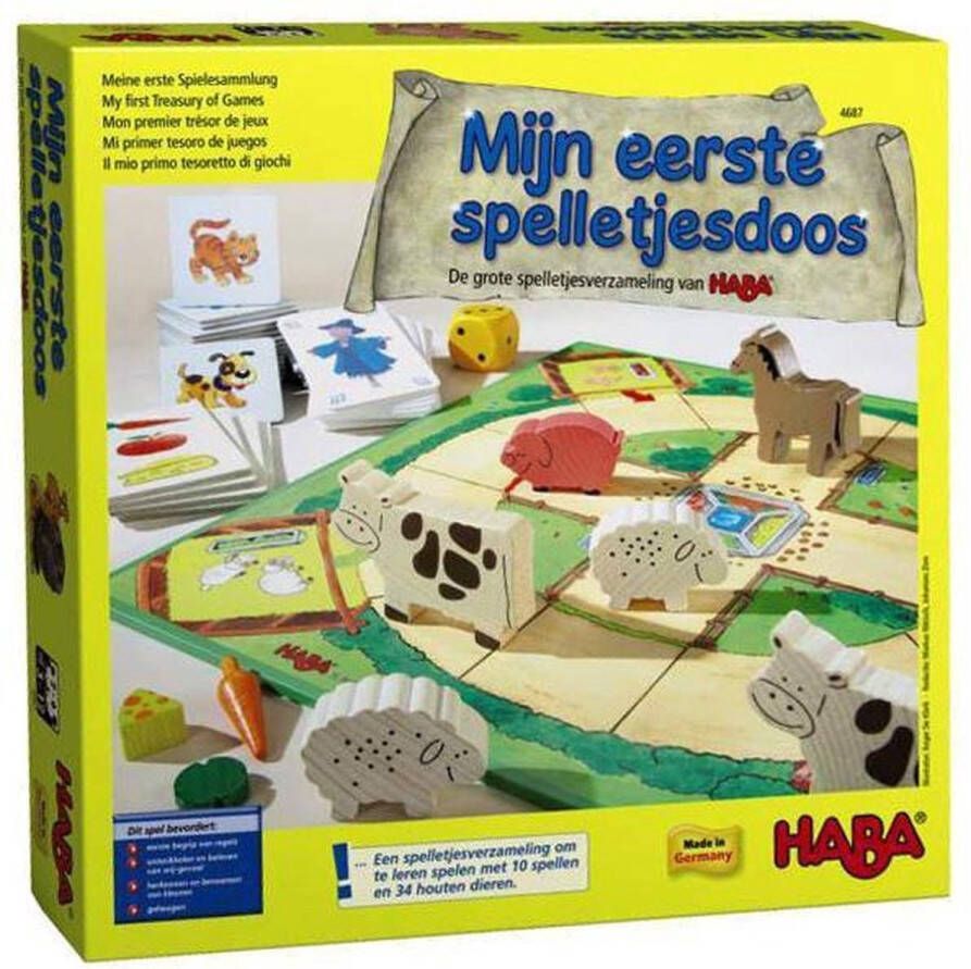 Haba Mijn eerste spelletjesdoos De grote spelletjesverzameling