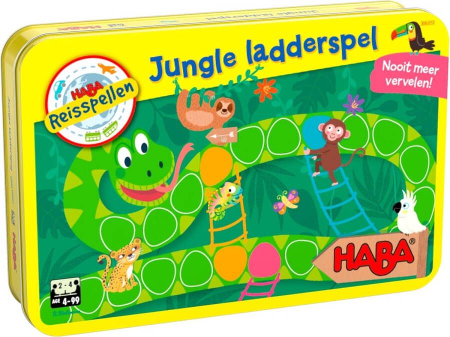 Haba reisspel Jungle ladderspel junior metaal (NL)