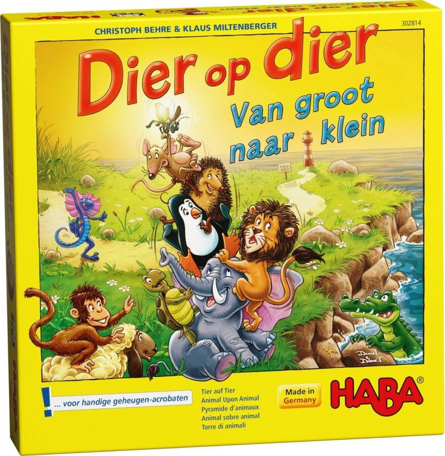 Haba spel Dier Op Dier van groot naar klein 302814