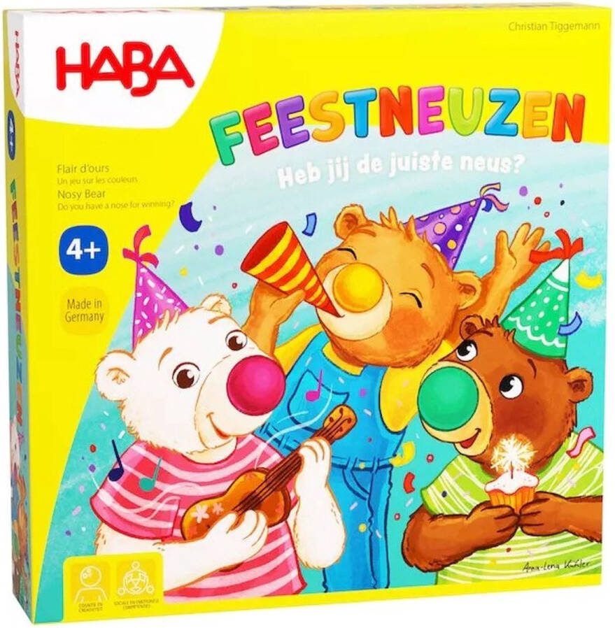 Haba Spel Feestneuzen 2 tot 4 spelers 4+