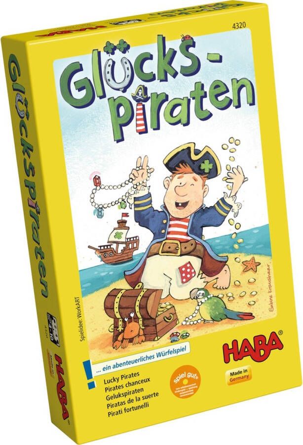 Haba Spel Gelukspiraten (Duitse verpakking met Nederlandse handleiding)