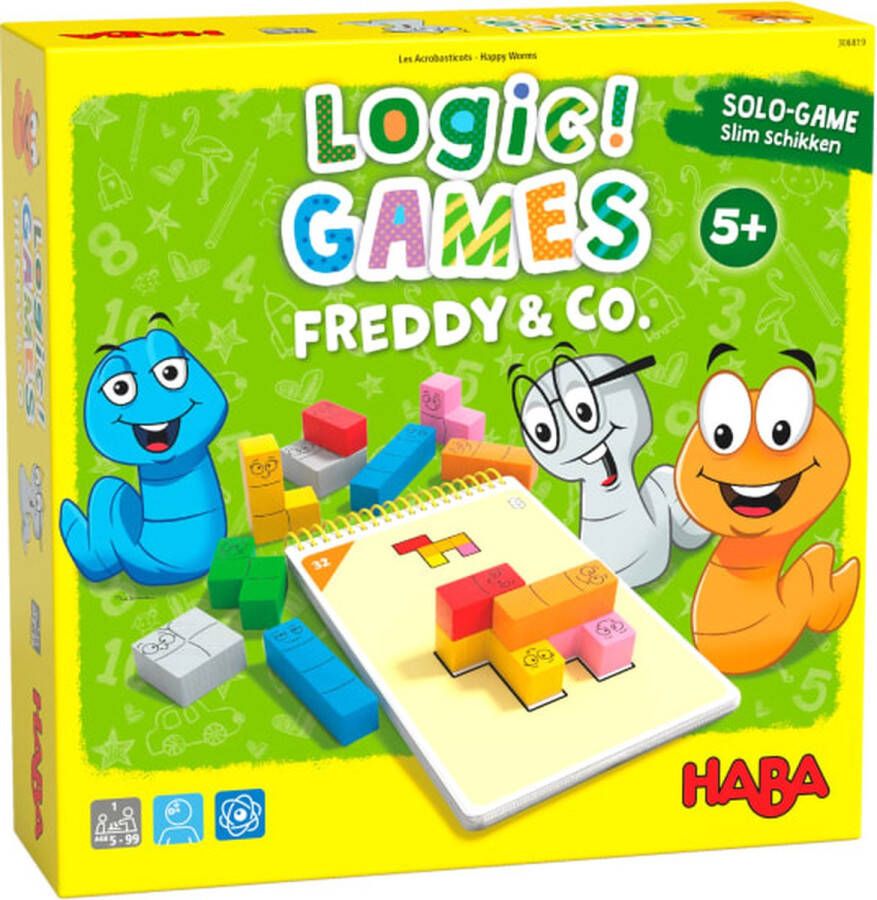 Haba !!! Spel Logic! GAMES Freddy & Co. (Nederlands) = Duits 306815 Frans 306817
