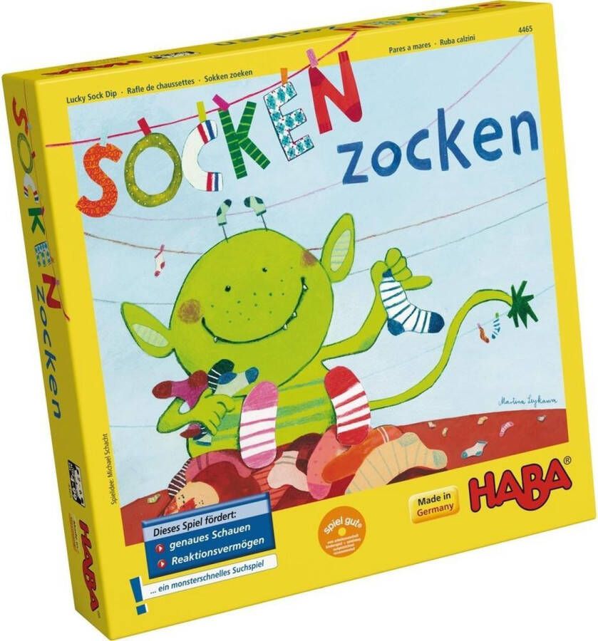 Haba Spel Sokken zoeken (Duitse verpakking met Nederlandse handleiding)