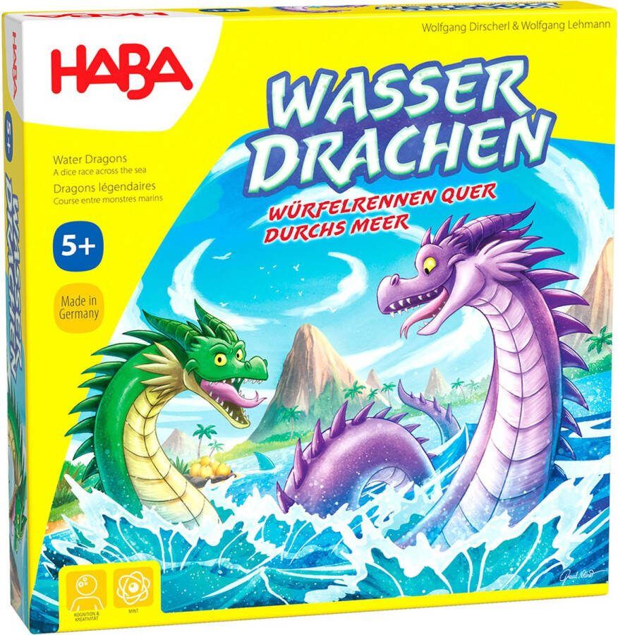 Haba Spiel Kinderspiel Wasserdrachen Würfelspiel und Laufspiel