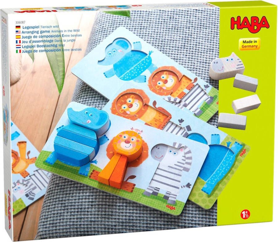 Haba Vormenpuzzel Beestachtig Wild Junior Hout 13-delig