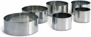 Habitas4U Set van 4 Taartring kookring 16cm