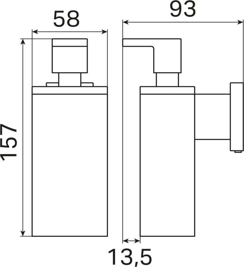 Haceka Edge Zeepdispenser chroom