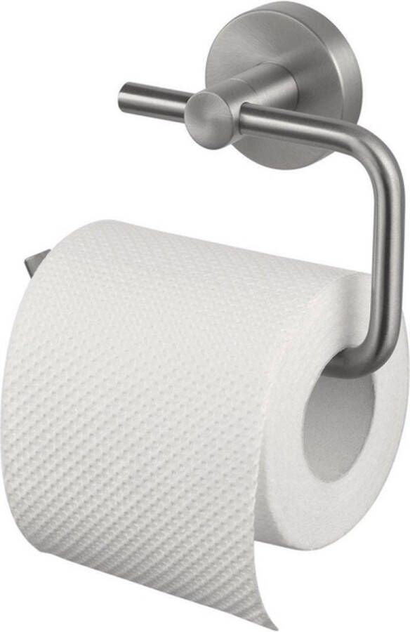 Haceka Kosmos Toiletrolhouder zonder klep mat RVS