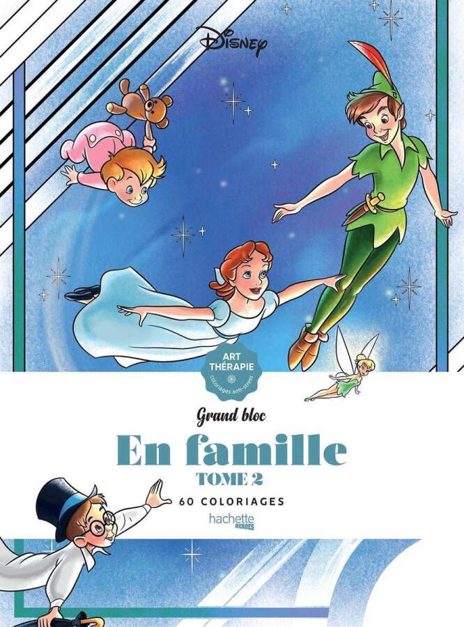 Hachette GRANDS BLOCS DISNEY EN FAMILLE tome 2 Kleurboek voor volwassenen