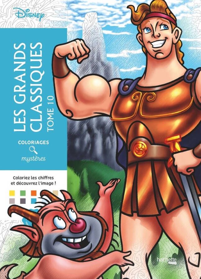 Hachette heroes Coloriages Mystères Disney Les Grands Classiques Tome 10 Hachette Kleuren op nummer kleurboek voor volwassenen