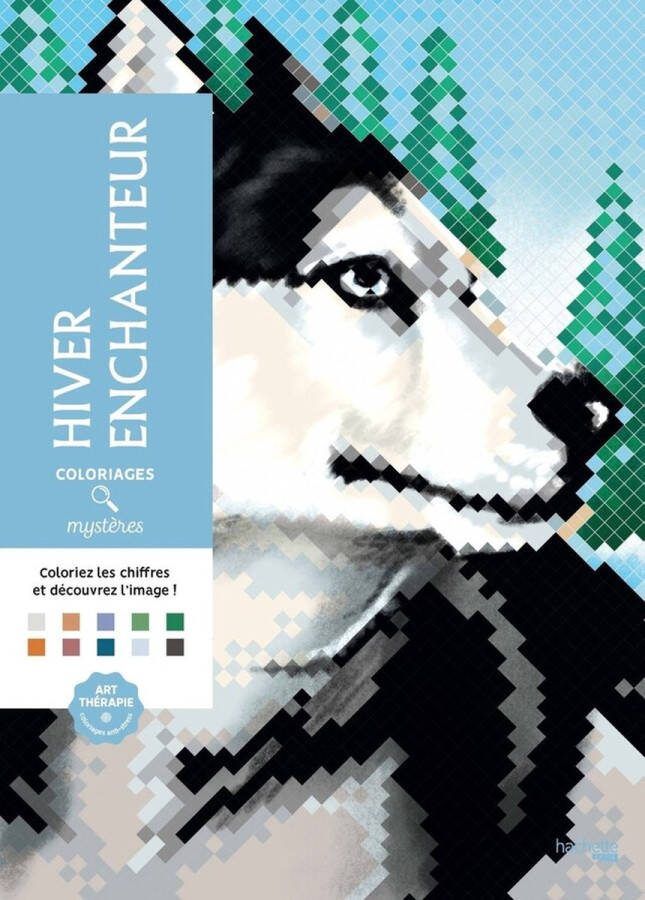 Hachette heroes Coloriages Mystères Hiver Enchanteur hachette Kleurboek voor volwassenen