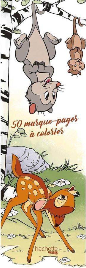 Hachette heroes Disney Boekenleggers om te kleuren BESTIAIRE 2 50 Boekenleggers om te kleuren