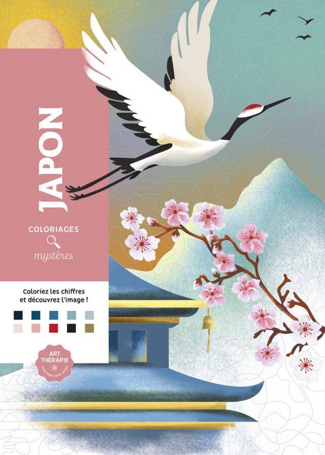 Hachette heroes Disney Coloriages Mystères Japon Kleuren op nummer kleurboek voor volwassenen