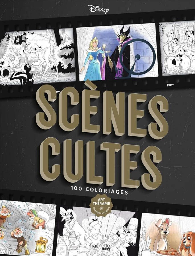 Hachette heroes Disney Scènes Cults 100 Coloriages Kleurboek voor volwassenen