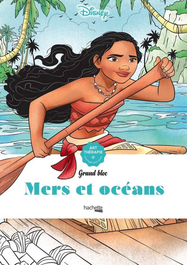 Hachette heroes Grand Bloc Disney Mers et océans hachette Kleurboek voor volwassenen