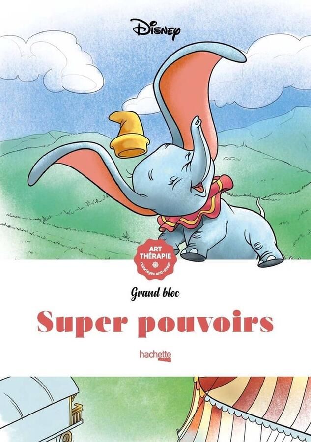 Hachette heroes Disney Grand Bloc Disney Super pouvoirs Kleurboek voor volwassenen