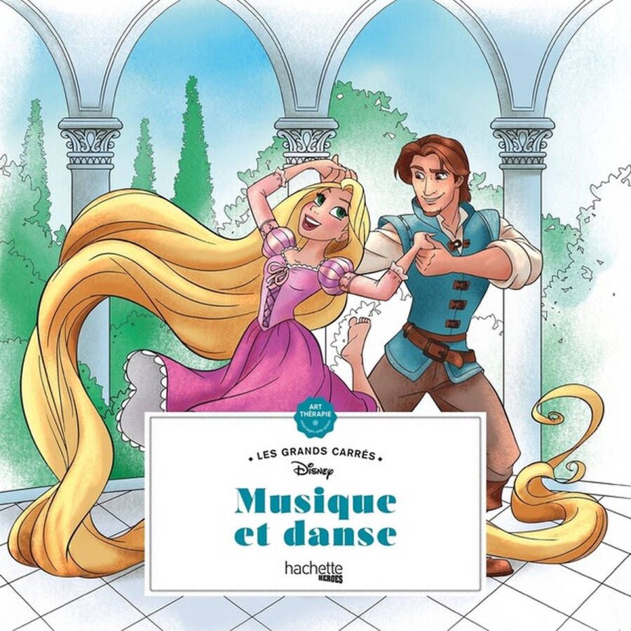 Hachette heroes Les Grands Carrès Disney Music et danse Hachette Kleurboek voor volwassenen