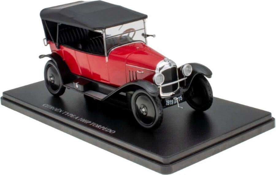 Hachette -Ixo Hachette-Ixo-Citroën Collection -Citroën Type A 10hp Torpedo 1919 1:24 Schaalmodel