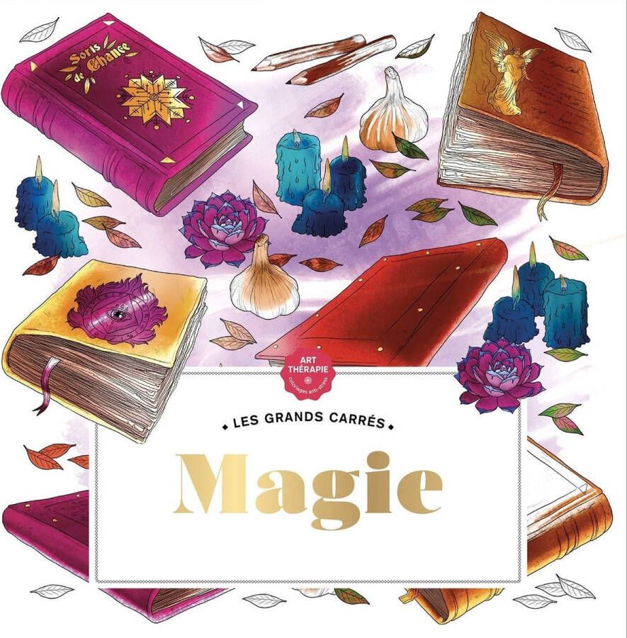 Hachette Les Grands carrés Magie Kleurboek voor volwassenen