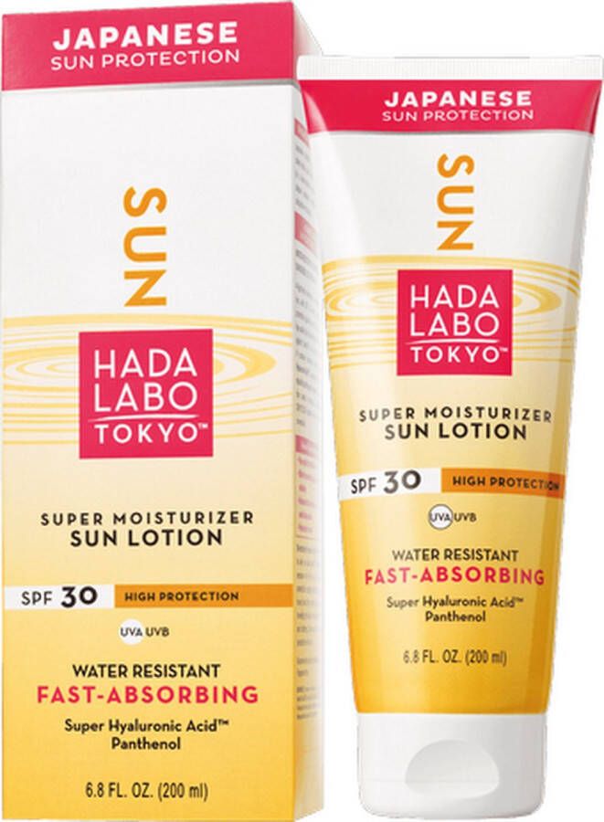 HADA LABO Tokyo™ Japanse SPF 30 Zonnebrand Lotion voor het Lichaam Hydraterende Waterbestendige 200ml