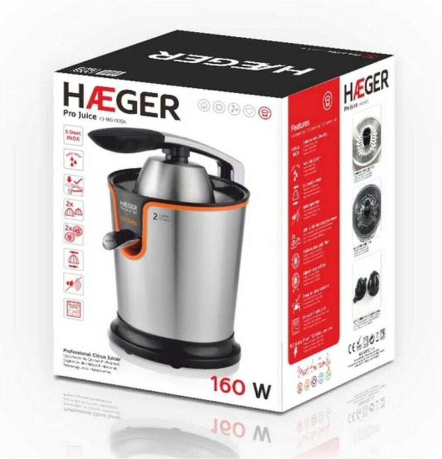 Haeger Elektrische juicer Pro Juice 160 W 160 W