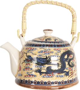 HAES deco Chinese Theepot Porselein Chinese Draak Theepot 800 ml Traditioneel Theeservies Theekan
